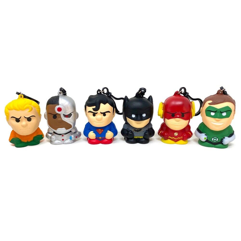 Justice League Collectors Set, Slo-Foam SqueezyMates 6-Figure Set.