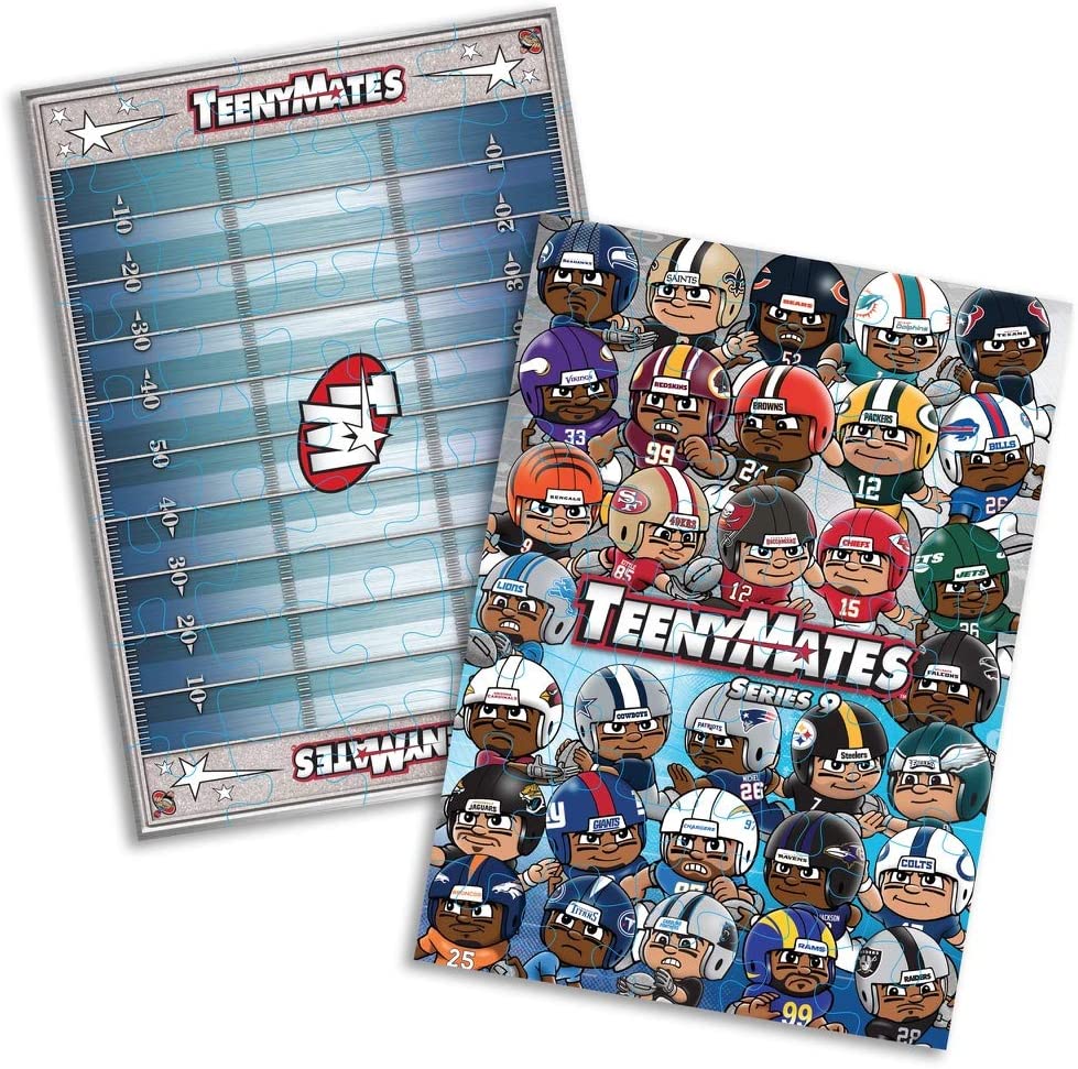 Teenymates Party Animal 2020-21 NFL Series 9 Silver Highlights Mini Figures Blind Bags Gift Set Party Bundle - 4 Pack