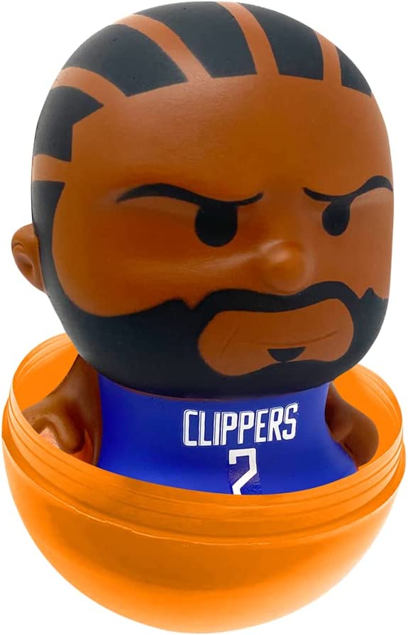 Party Animal Jumbo Squeezy Surprise! One (1) Giant Capsule SqueezyMates NBA Figure, Multi, 5'' Tall