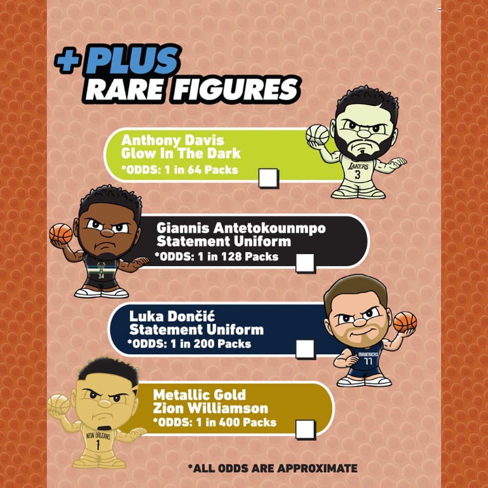 Party Animal TeenyMates 2021 - 2022 NBA Series 7 Mini Figures Blind Bags Gift Set Party Bundle - 4 Pack, Multicolored