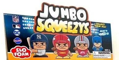 Party Animal West Virginia Mountaineers Quarterback QB Jumbo SqueezyMates NCAA Figurine - 5 Inches Tall