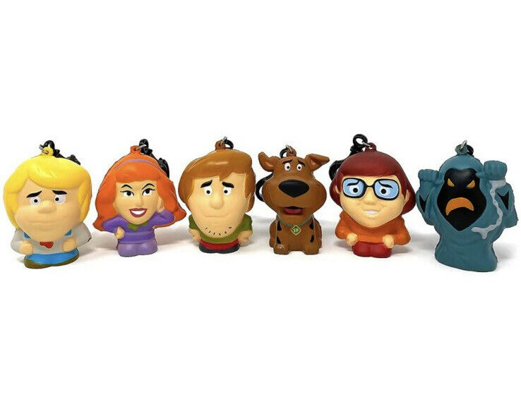 2021 Scooby-Doo SqueezyMates Gift Box Set 6 Figures Collectible Squishy Keychain