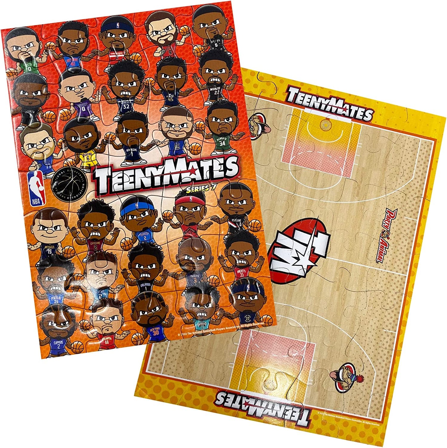 Party Animal TeenyMates 2021 - 2022 NBA Series 7 Mini Figures Blind Bags Gift Set Party Bundle - 4 Pack, Multicolored